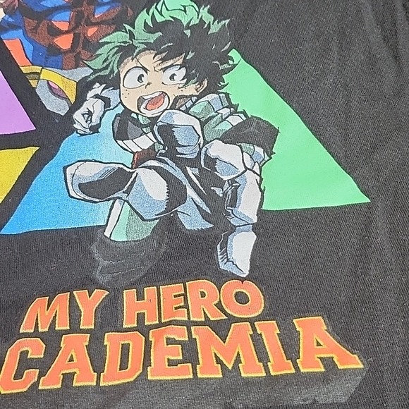 My Hero Academia Anime Graphic Tee, Black, Men's Size Small - Picture 4 of 7